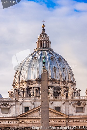 Image of St. Peter's Basilica in Vatican City in Rome, Italy.