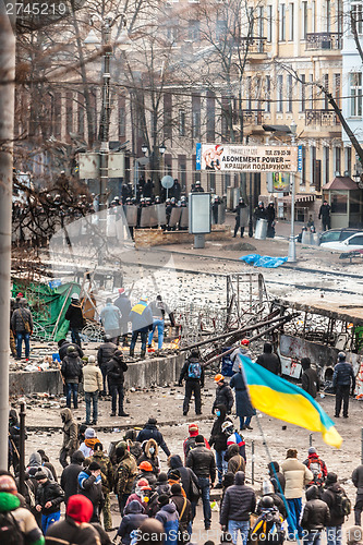 Image of Protest Against "Dictatorship" In Ukraine Turns Violent