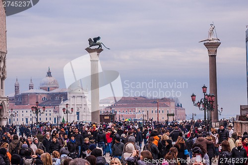 Image of St. Marks Cathedral and square in Venice, Italy