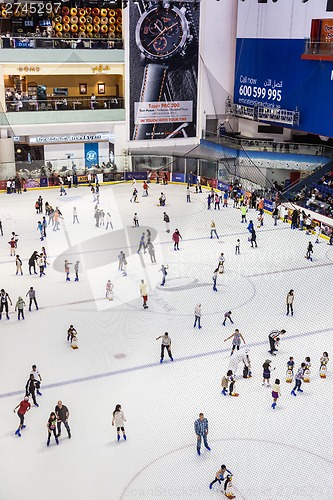 Image of The ice rink of the Dubai Mall