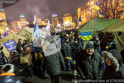 Image of Protest Against "Dictatorship" In Ukraine Turns Violent