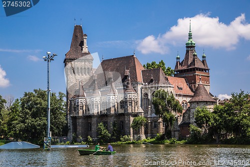 Image of The Vajdahunyad castle, Budapest main city park