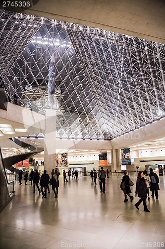 Image of Inside the Louvres pyramid