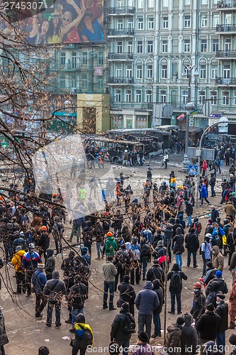 Image of Protest Against "Dictatorship" In Ukraine Turns Violent