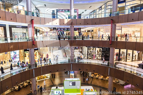 Image of Interior View of Dubai Mall - world's largest shopping mall