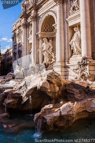 Image of Trevi Fountain - famous landmark in Rome