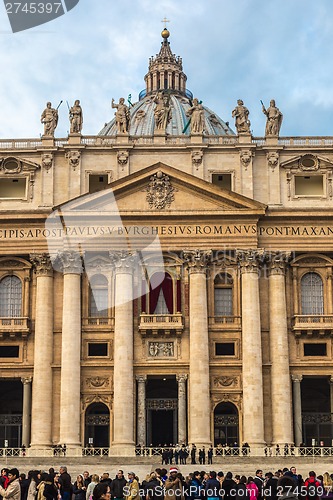 Image of St. Peter's Basilica in Vatican City in Rome, Italy.