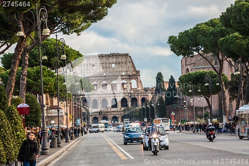 Image of The Iconic, the legendary Coliseum of Rome, Italy