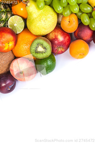 Image of Huge group of fresh fruits