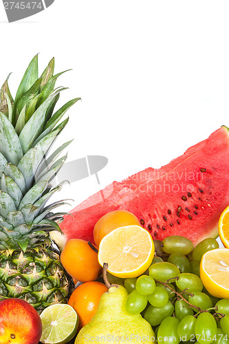 Image of Huge group of fresh fruits