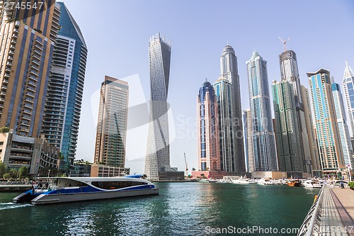 Image of Dubai Marina cityscape, UAE