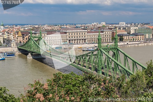 Image of Liberty Bridge in Budapest.