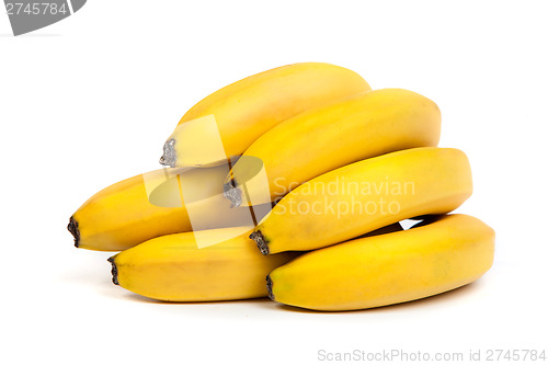 Image of A bunch of bananas isolated