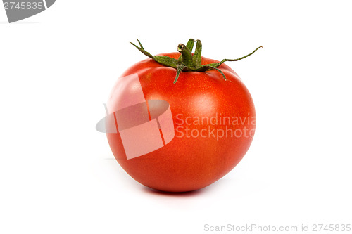 Image of Fresh red tomato isoated on white