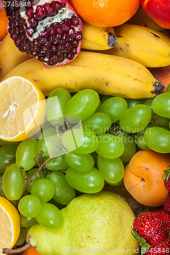 Image of Huge group of fresh fruits