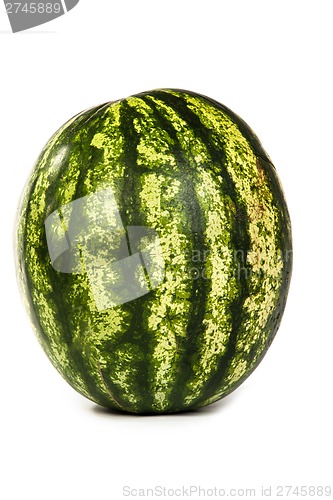 Image of Fresh, ripe, juicy watermelon. Shot on White