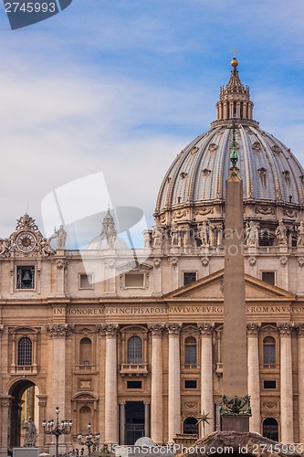 Image of St. Peter's Basilica in Vatican City in Rome, Italy.