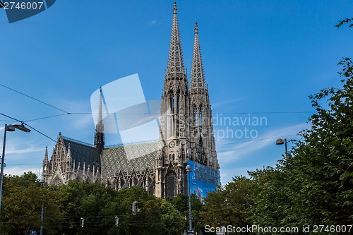 Image of Vienna, Austria - famous Votivkirche ,Votive Church