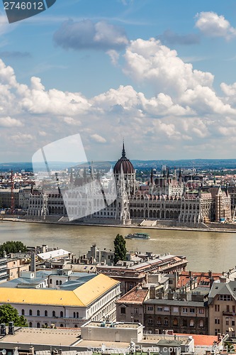 Image of The building of the Parliament in Budapest, Hungary