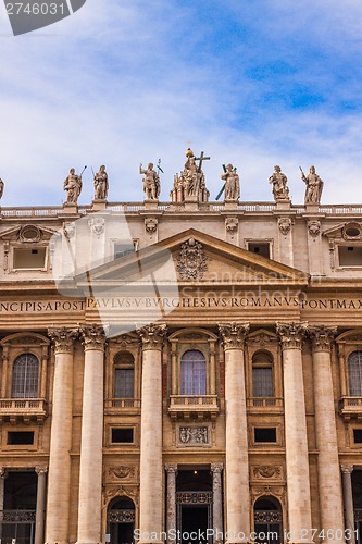 Image of St. Peter's Basilica in Vatican City in Rome, Italy.