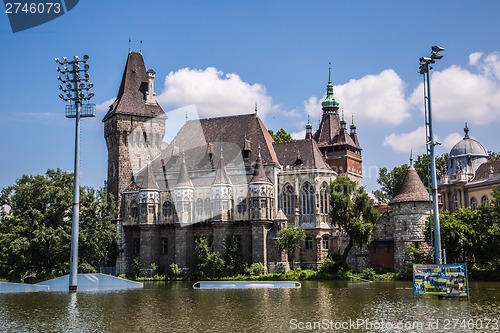 Image of The Vajdahunyad castle, Budapest main city park