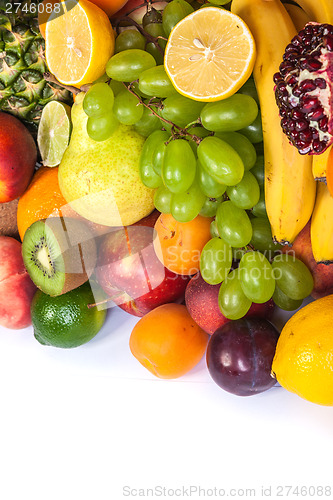 Image of Huge group of fresh fruits