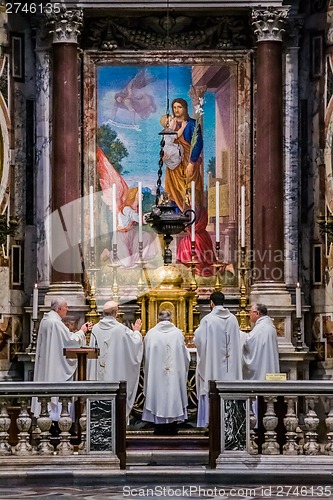 Image of St. Peter's Basilica, St. Peter's Square, Vatican City. Indoor i