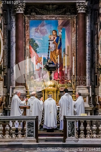 Image of St. Peter's Basilica, St. Peter's Square, Vatican City. Indoor i