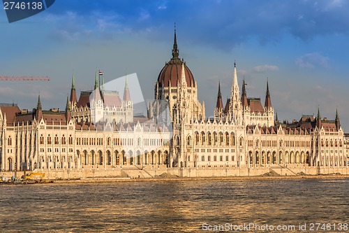 Image of The building of the Parliament in Budapest, Hungary