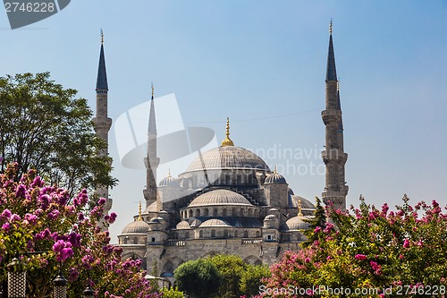 Image of The Blue Mosque, (Sultanahmet Camii), Istanbul, Turkey