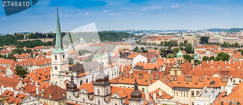 Image of Karlov or charles bridge in Prague in summer