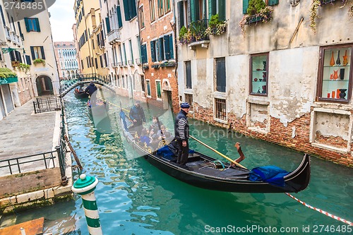 Image of Gondolier on  the Grand Canal