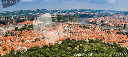 Image of ?ityscape of Prague city. Panoramic view