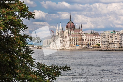 Image of The building of the Parliament in Budapest, Hungary