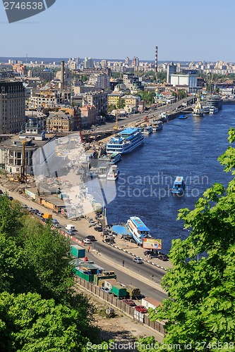 Image of Panorama of Kiev, Ukraine.