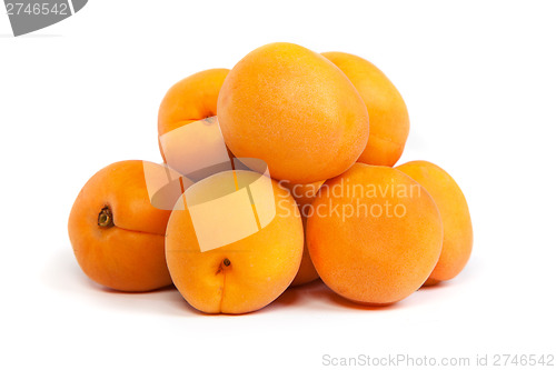 Image of Apricots on a white background