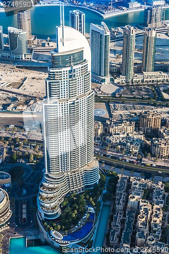 Image of Address Hotel in the downtown Dubai area overlooks the famous da