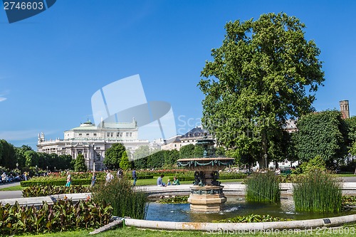 Image of Beautiful park in Vienna, Austria