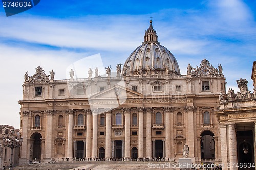 Image of St. Peter's Basilica in Vatican City in Rome, Italy.