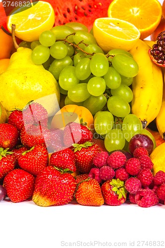 Image of Huge group of fresh fruits