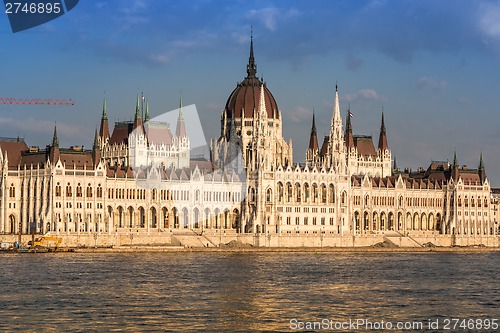 Image of The building of the Parliament in Budapest, Hungary