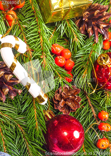 Image of Christmas background. Eve framework