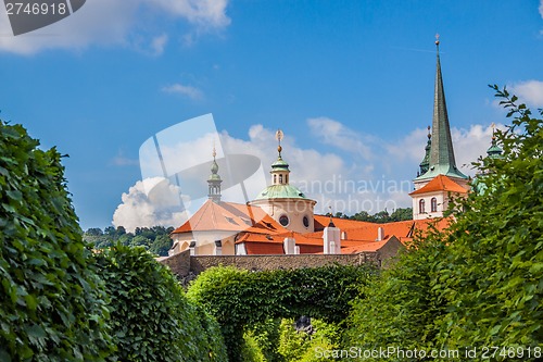 Image of Cityscape of Prague in summer.