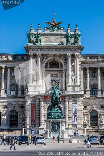 Image of Vienna Hofburg Imperial Palace at day, - Austria