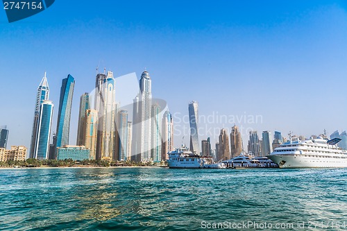 Image of Dubai Marina cityscape, UAE