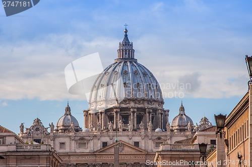 Image of St. Peter's Basilica in Vatican City in Rome, Italy.