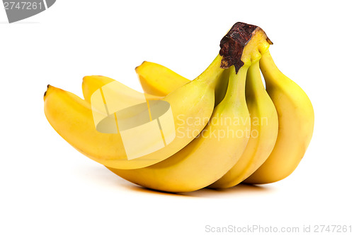 Image of A bunch of bananas isolated