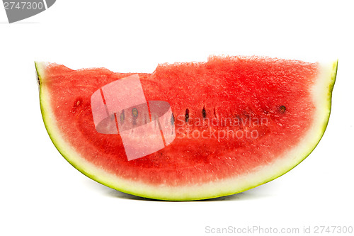 Image of Slice of Watermelon isolated on white
