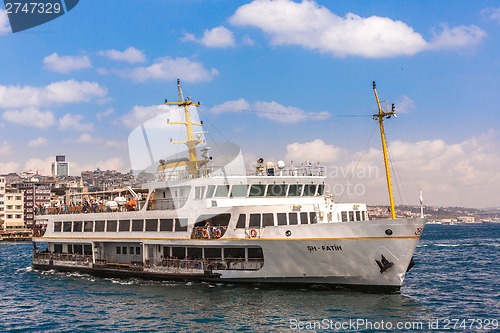Image of Ferryboat in Istanbul Turkey transporting people