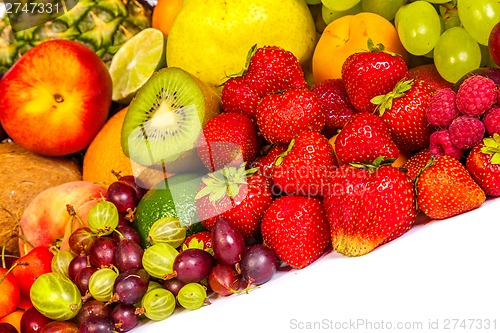 Image of Huge group of fresh fruits